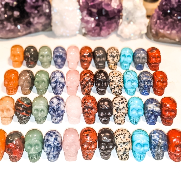 Crystal Gemstone Skulls | You Pick - Picture 13 of 16